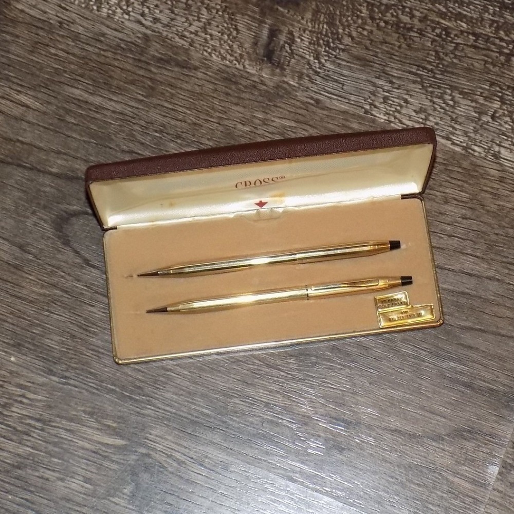 Cross 4501 Set of 2 Pencils Unisex OS Gold Good 10K Gold Filled Vintage